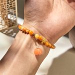Buddha Stones Golden Silk Jade Chinese Knotting Pumpkin Wealth Bracelet - image 5