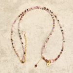 Buddha Stones 2.5 mm Irregular Beads Colored Tourmaline Coin Wisdom Bracelet - image 10
