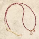 Buddha Stones Natural 2.5mm Garnet Beads Flower Purification Multilayer Bracelet - image 5