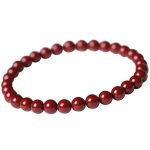 Buddha Stones Gourd Pearl Cinnabar Blessing Beads Bracelet - Cinnabar(Bead Size: 6mm) - image 9