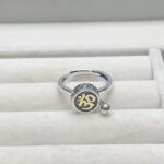 Buddha Stones Natural Om Symbol Adjustable Wealth Men's Ring - image 4