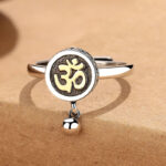 Buddha Stones Natural Om Symbol Adjustable Wealth Men's Ring - image 3