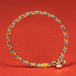 Buddha Stones 925 Sterling Silver Eight Thread Peace Knot Colorful Rope Luck Braided Bracelet - image 3