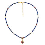 Buddha Stones Lazurite Pearl Positive Necklace Pendant - image 8