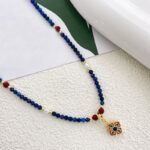 Buddha Stones Lazurite Pearl Positive Necklace Pendant - image 2
