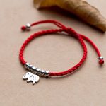 Buddha Stones 925 Sterling Silver Beads Snowflake Elephant Red String Luck Bracelet - 925 Sterling Silver(Wrist Circumference: 16-21cm) - image 1