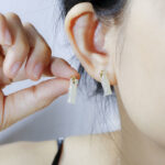 Buddha Stones Bamboo Hetian Jade 925 Sterling Silver Leaf Wealth Earrings - image 5