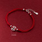 Buddha Stones 925 Sterling Silver Hollow Copper Coin Luck String Bracelet - image 9