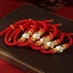 Buddha Stones 999 Sterling Silver Chinese Zodiac Natal Buddha Red Rope Luck Strength Handcrafted Kids Bracelet Bracelet BS 1