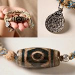 Buddha Stones Handmade Tibetan Dzi Bead Wealth Protection Braided String Bracelet - image 9