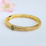 Buddha Stones Cloud Pattern Jade Copper Luck Bracelet Bangle 2.36 IN (60 MM) - image 13