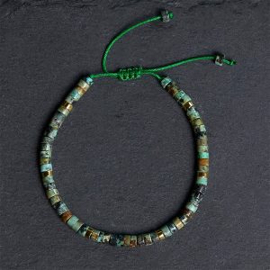 Buddha Stones Turquoise Purification Spacer Bead Bracelet - Turquoise (Wrist Circumference 17-25cm) - image 1
