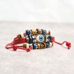 Buddha Stones Tibetan Evil Eye Leather Adjustable Protection Bracelet - image 10