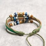 Buddha Stones Tibetan Evil Eye Leather Adjustable Protection Bracelet - image 18