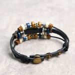 Buddha Stones Tibetan Evil Eye Leather Adjustable Protection Bracelet - image 32