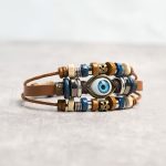 Buddha Stones Tibetan Evil Eye Leather Adjustable Protection Bracelet - image 44