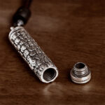 Buddha Stones Copper Fu Character Dragon Pattern Balance Pendant Necklace - image 8