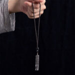 Buddha Stones Copper Fu Character Dragon Pattern Balance Pendant Necklace - image 9