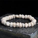 Buddha Stones White Turquoise Irregular Blocks Courage Bracelet - 17-17.5cm - image 1