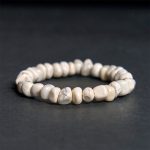 Buddha Stones White Turquoise Irregular Blocks Courage Bracelet - image 6
