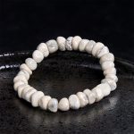 Buddha Stones White Turquoise Irregular Blocks Courage Bracelet - image 3
