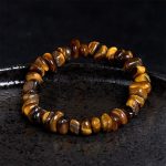 Buddha Stones Tiger Eye Irregular Blocks Courage Bracelet - image 5