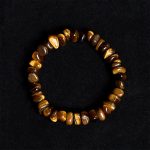 Buddha Stones Tiger Eye Irregular Blocks Courage Bracelet - image 6
