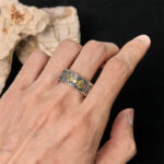 Buddha Stones Vintage Prayer Wheel Om Mani Padme Hum Copper Adjustable Wealth Ring - image 5
