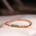 Buddha Stones Ultra-fine Olive Pit Peace Bracelet - Olive Pit & Green Stone(Wrist Circumference:14-16cm) - image 12