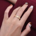 Buddha Stones Hammer Pattern Om Mani Padme Hum Copper Plated Silver Wealth Ring - image 21