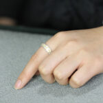 Buddha Stones Hammer Pattern Om Mani Padme Hum Copper Plated Silver Wealth Ring - image 22