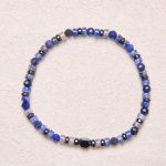Buddha Stone Sodalite Hematite Blue Aventurine Intuition Bracelet - image 2