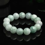 Buddha Stones Natural Jade Lotus Carving Prosperity Bracelet - Jade-13.5mm - image 1