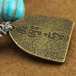 Buddha Stones Tibetan Buddha's Eye Turquoise Lotus Zakiram Protection Rope Bracelet - image 12