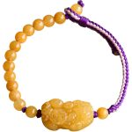 Buddha Stones Golden Silk Jade Beads PiXiu Wealth Bracelet - image 11