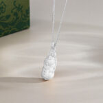 Buddha Stones 925 Sterling Silver PiXiu Dorje Vajra Wealth Necklace Pendant - Silver - Pixiu - image 12
