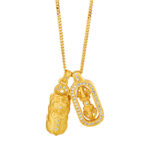 Buddha Stones 925 Sterling Silver PiXiu Dorje Vajra Wealth Necklace Pendant - image 4