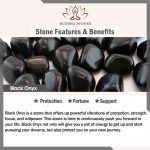 Buddha Stones Black Cat Natural Black Onyx Kitten Support Bracelet - image 9