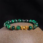 Buddha Stones Various Color Tiger Eye Beads Spacer Beads Pixiu Wealth Courage Bracelet - image 3