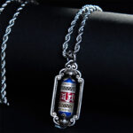 Buddha Stones Vintage Om Mani Padme Hum Prayer Wheel Copper Luck Pendant - image 4
