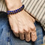 Buddha Stones Natural Blue Tiger Eye Hand-woven Colored Rope Double Row Beads Balance Bracelet - image 4