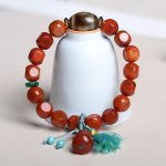 Buddha Stones Natural South Red Agate Pixiu Dzi Bead Fortune Luck Bracelet - image 8