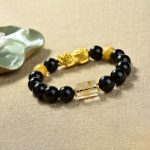 Buddha Stones Fengshui Copper Pixiu Rainbow Obsidian Beads Wealth Bracelet - image 19