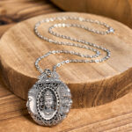 Buddha Stones Copper Buddha Devil Pattern Serenity Pendant Necklace - image 3