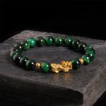 Buddha Stones Various Color Tiger Eye Beads Pixiu Wealth Courage Bracelet - Green Tiger Eye(Wrist Circumference: 17-19cm) - image 21