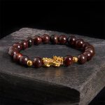 Buddha Stones Various Color Tiger Eye Beads Pixiu Wealth Courage Bracelet - Red Tiger Eye(Wrist Circumference: 17-19cm) - image 16