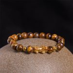 Buddha Stones Various Color Tiger Eye Beads Pixiu Wealth Courage Bracelet - image 2