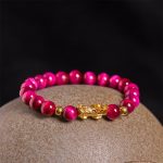 Buddha Stones Various Color Tiger Eye Beads Pixiu Wealth Courage Bracelet - image 13