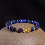 Buddha Stones Various Color Tiger Eye Beads Pixiu Wealth Courage Bracelet - image 8