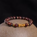 Buddha Stones Various Color Tiger Eye Beads Pixiu Wealth Courage Bracelet - image 17